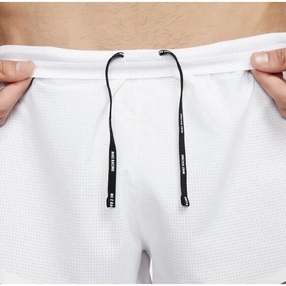 Nike Dri-FIT ADV AeroSwift 2" Racing Mens Size XL Shorts White CJ7837-100 New - Picture 4 of 7